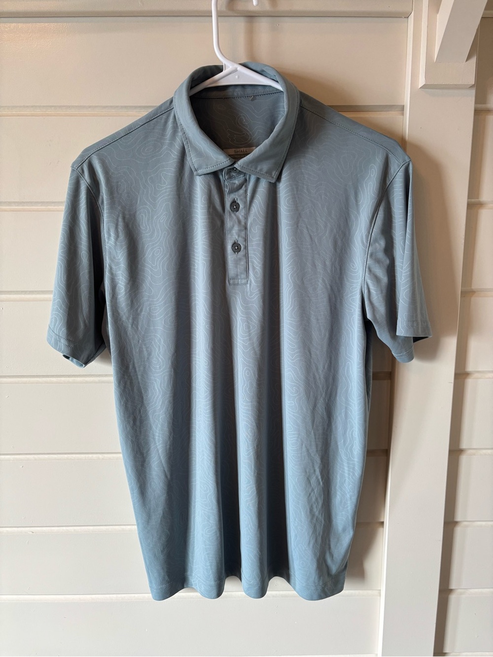 Swannies Golf Men's Sz S Light Blue Short-Sleeve Performance Polo